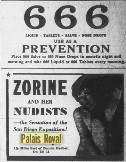 Paradise Ballroom - 2 Crazy Ads From 16 Jan 1937 (newer photo)